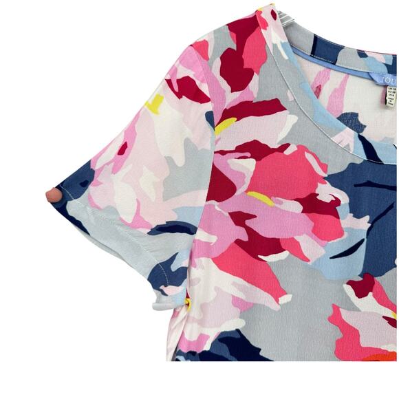 Joules Krista Bold Colorful Floral Print Knee Length Spring Summer Shift Dress - Picture 7 of 12